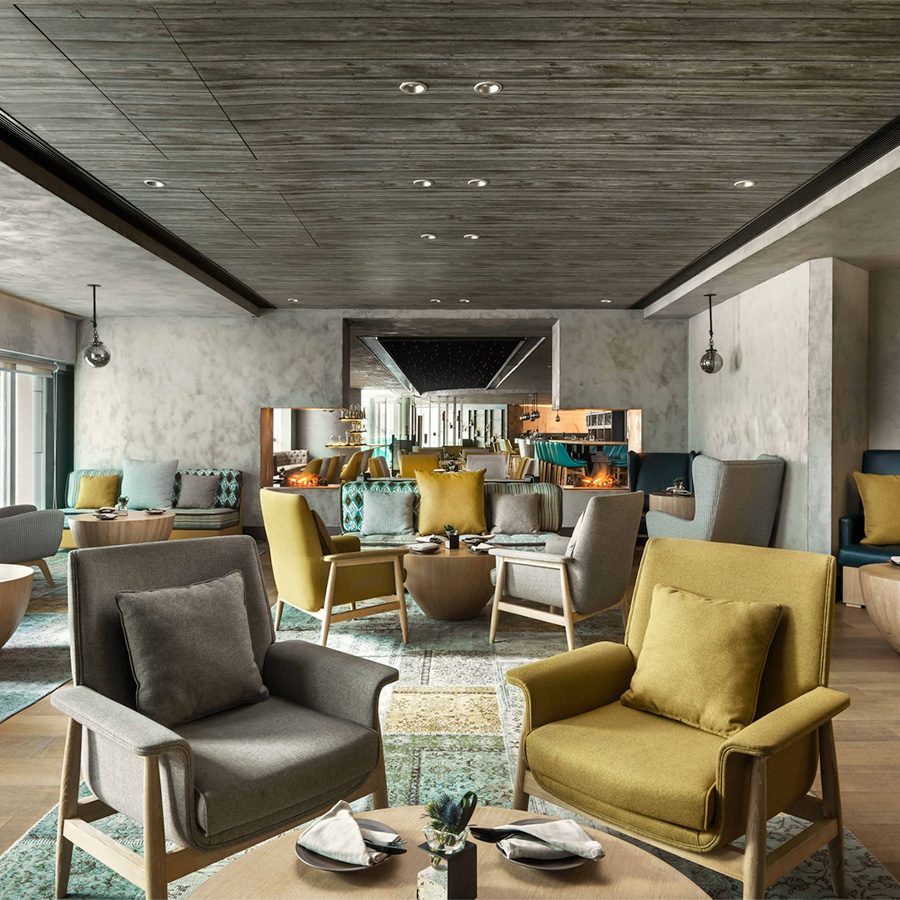 Dining area of Alibi, Cordis Hong Kong